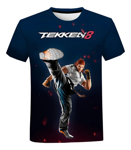 Camiseta Casual De Hombre Con Estampado 3d De Tekken 8