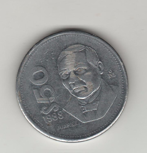 Mexico Moneda De 50 Pesos Año 1988 Km 495a - Xf