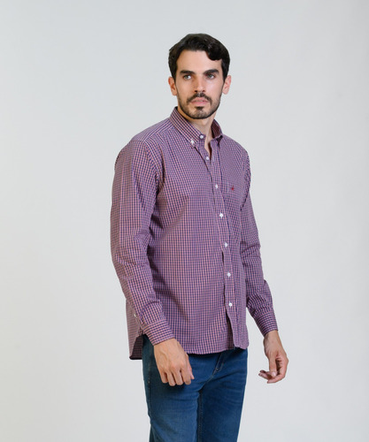 Camisa Cuadros Hombre Brooksfield Regular Fit Bolsillo 3581b