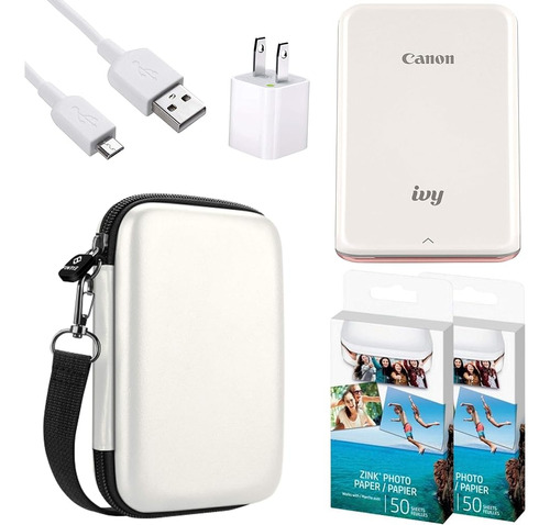 Canon Ivy Mobile Instant Mini Photo Pocket Printer A Través 