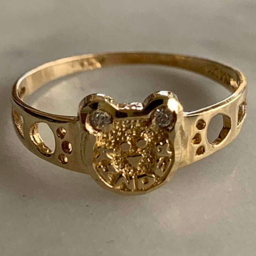 Anillo De Graduación Kínder Oro Macizo 10k Mod K-11
