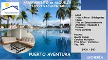 Comprar Residencias Puerto Aventura Lechería Alquiler  En Alquiler Vacacional O Fijo Lindo Y Acogedor Apartamento