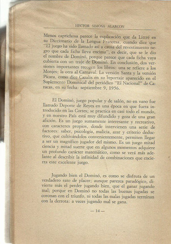 Ciencia Y Arte En El Dominó (Usado)