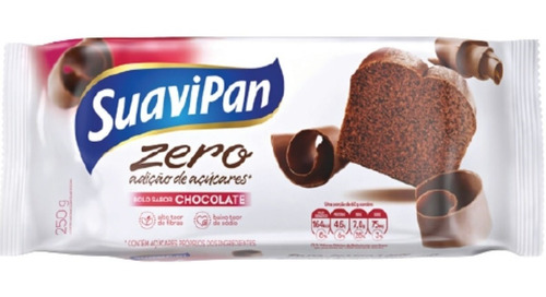 Bolo Chocolate Zero Adição De Açucares*suavipan 250g.