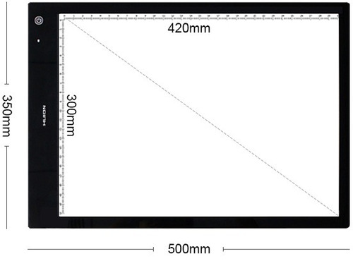 Tableta De Iluminación Led Recargable Huion Lb3 + Envió