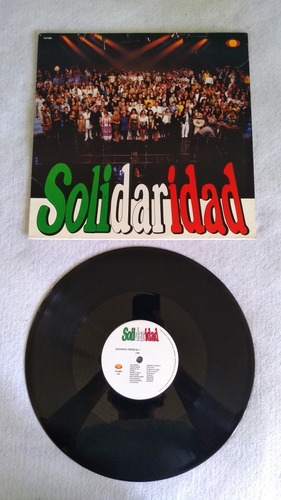 Solidaridad Lp Vinil Impecable 1990 Televisa 