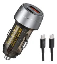 Comprar Cargador Auto Carga Rápida Pd 30w Con Cable Usb Tipo C