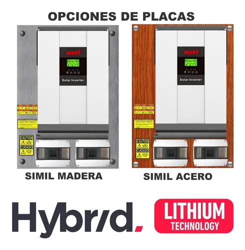 Must Inversor Cargador Pv18 3024 Mppt 80a Kit Solar Pv3024t
