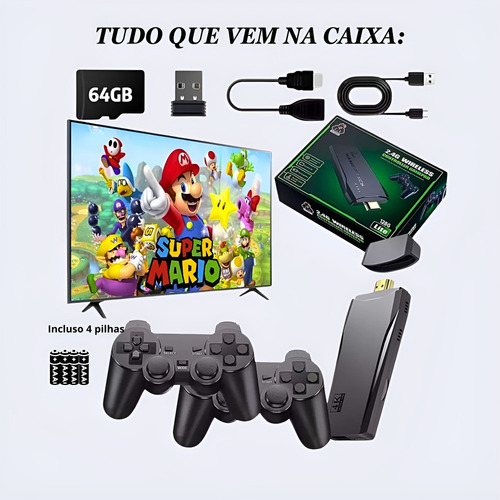 A 20.000 Juegos 64gb 2 Controladores Inalámbricos 4k
