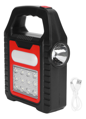 Linterna De Mano De Carga Solar Recargable Por Usb