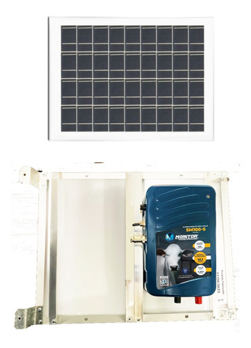 Eletrificador Cerca Rural Painel Solar 160km Sm100-s Monitor