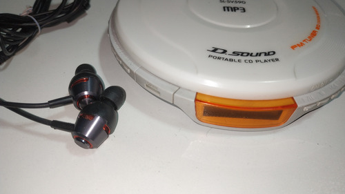 Discman Panasonic Sl-sv590 Con Mp3 Y Radio + Audífonos (Usado)