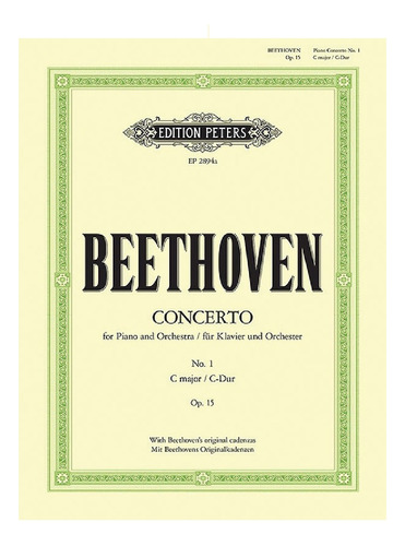 L.v. Beethoven: Concerto No.1 In C Major Op.15 For Piano & O