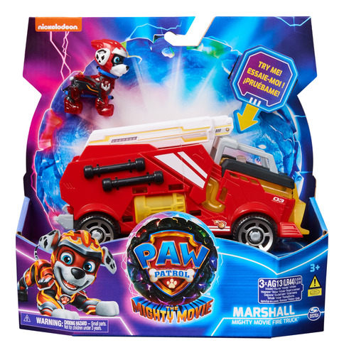 Vehículo Rescate Marshall Luz Y Sonido Mighty Paw Patrol