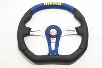 Comprar Volante Momo Italy Modelo Trek Alcantara Azul 350mm