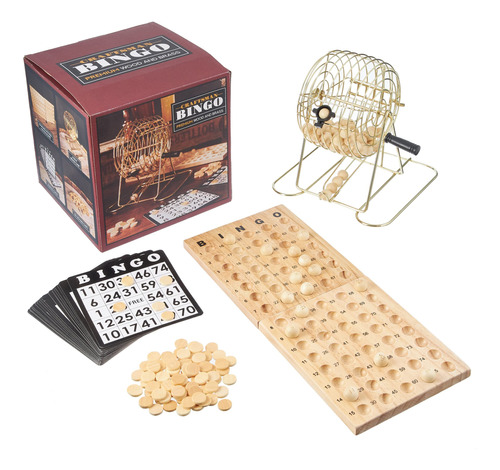 Royal Bingo Supplies Juego De Bingo De Madera