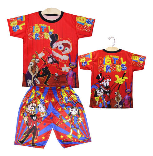 Playera Y Short El Asombroso Circo Digital Conjunto Fresco
