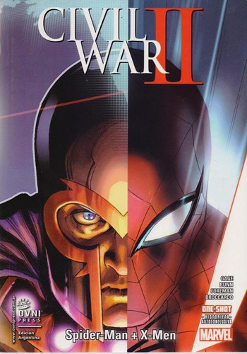 CIVIL WAR II - SPIDER-MAN + X-MEN, de Christos Cage. Serie Hombre Araña Editorial OVNI Press, tapa blanda en español, 2017