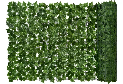 Enredadera Malla Follaje Hojas Artificial Enrollable 3x1 Mts