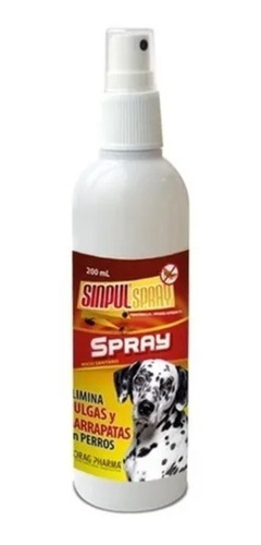 Sinpul Spray Elimina Pulgas Y Garrapatas  En Perros