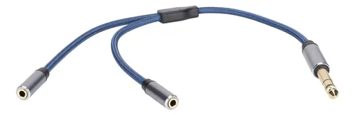 Cable De Audio Macho De 6,35 Mm A Doble Hembra De 3,5 Mm Fid | Cuotas ...