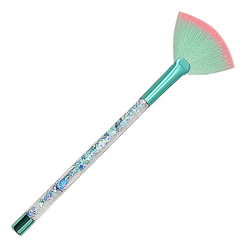 Brocha De Maquillaje En Abanico Con Brocha Suave Para Sombra