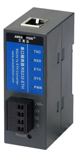 Servidor Convertidor Ethernet Rs232 Puerto Serie Modbus Rtu
