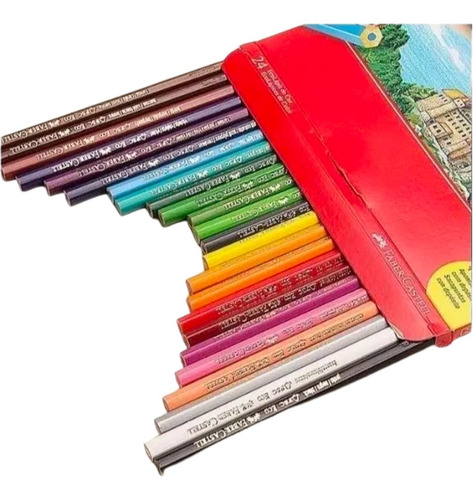 Imagem 3 de 5 de Lápis De Cor Ecolapis Ponta Max Faber Castell 24 Cores