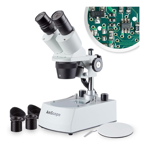 Amscope Se306r-p-led Microscopio Estéreo Binocular Montado