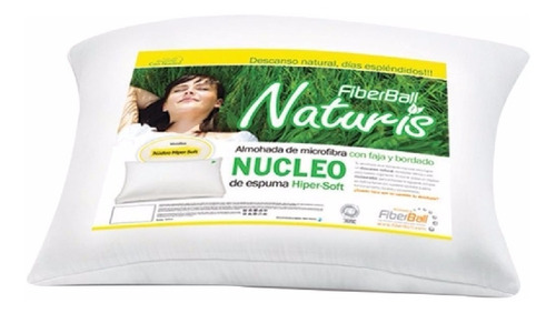 Almohada Fiberball Naturis 70x45 Vellon Con Nucleo Espuma