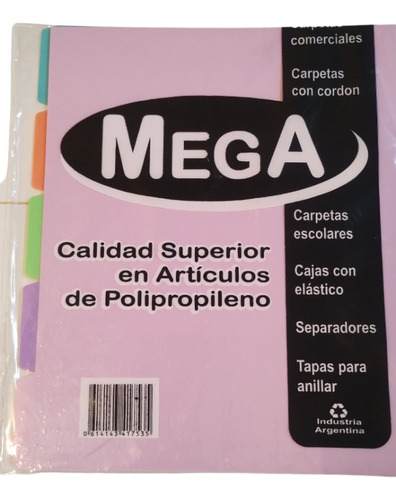 Separador No3 Polipropileno Mega X 3 Paquetes De 5 Unidades