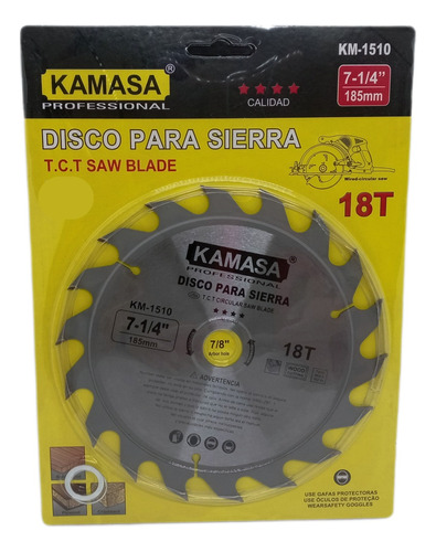 Disco De Sierra 7-1/4 18t Kamasa Km1510
