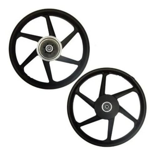 Jogo De Roda Scud Liga Leve 6 Pontas Scud Ybr Factor 150 Preto