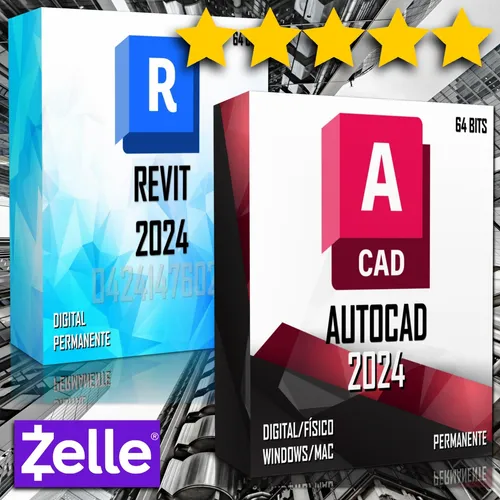 Autodesk Autocad 2025 + Revit 2025 Pack Completo Permanente en venta en