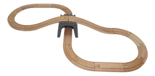 VĂas De Tren De Madera, Juguete De Madera Para 19 Piezas