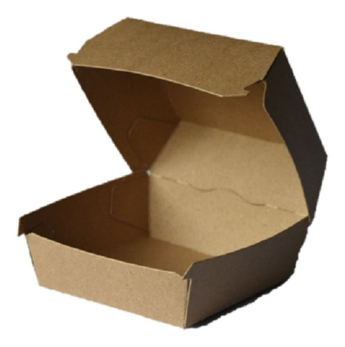 Imagen 2 de 6 de Caja Hamburguesa Grande Marrón X 50 Unidades