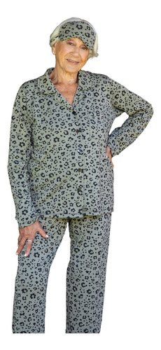 Pijama Camisero Modal Algodón Estampado Bianca Secreta