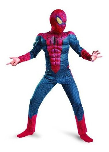 The Amazing Spider-man Costume Muscle Movie, Rojo / Azul,