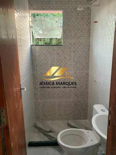 087-2 Casa 2 Quartos, Área Gourmet E Piscina Em Unamar - Cf
