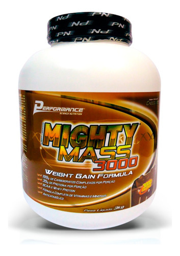 Mighty Mass 3000 (3kg) - Performance Nutrition Sabor Chocolate