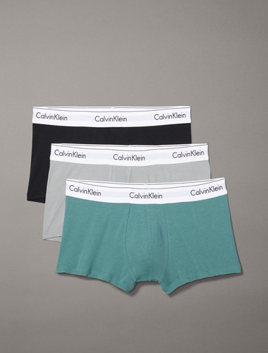 Trunks Multicolor Calvin Klein Cotton Paquete De 3 De Hombre