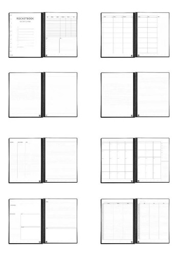Libreta Rocketbook Cuaderno Inteligente 11x9 In Reutilizable