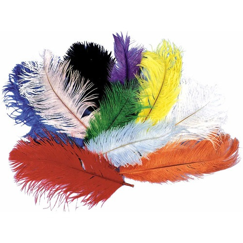 Plumas De Avestruz Color Purpura Accesorio De Disfraz Para