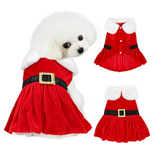 Yuepet Vestido Navideño Para Perros Pequeños, Traje De Ter