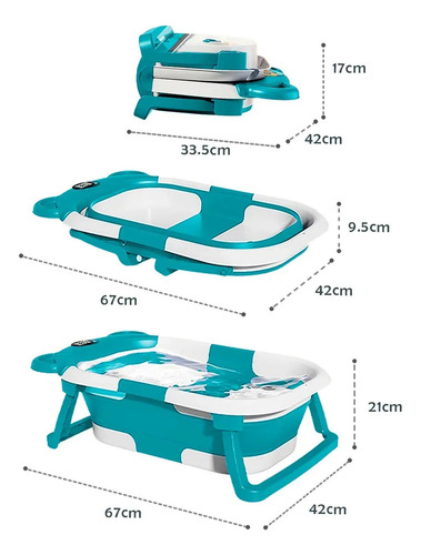 Djjdjjbañera Portátil Plegable Para Bebés Para El Hogar Y Lo