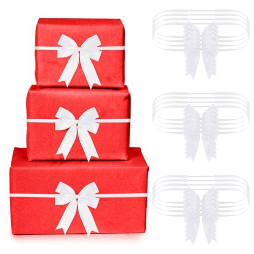 24 Pieces Christmas Stretch Loops With Bows Elastic Gif...