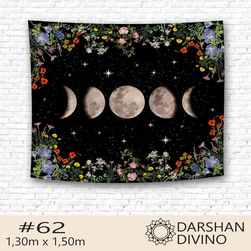 Imagen 7 de 10 de Tapiz Lona Tarot Astrologia Zodiaco Luna Unicos! 1.30x1.50m