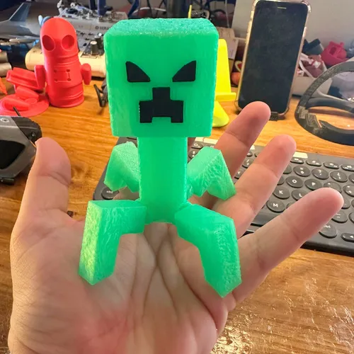 Muñeco Creeper Articulado Minecraft Película Figura Juguete