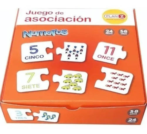Números didáticos da Associação de Jogos de Tabuleiro para crianças e crianças