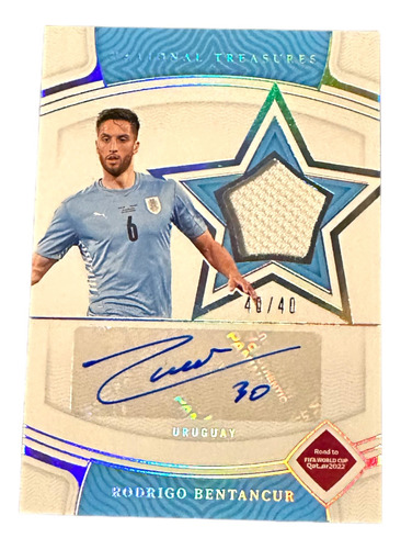 Rodrigo Bentancur Autógrafo Panini National Treasures